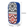 thumbnail image 4 of Large Storage Pencil Case, Pixel European Art Pattern with Zipper Large Capacity Pen Bag, 4 of 8
