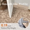 thumbnail image 6 of BERTHMEER 2'×6' Runner Rugs for Hallway Kitchen Entryway Bedroom Bathroom Entrance Oriental Floral Vintage Farmhouse Machine Washable Non-slip Traditional Distressed rugs, Brown, 6 of 6