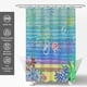 thumbnail image 3 of Cortina de ducha con diseño de playa y océano, diseño de anime, divertida y bonita cortina de ducha de tela impermeable para baño, 180 x 180 cm, 3 of 5