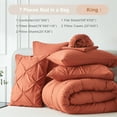 thumbnail image 5 of Davulos King Size Comforter Set,7 Pieces Orange Bedding Sets for All Season Bed in a Bag with Comforter ,Flat Sheet ,Fitted Sheet ,Pillowcases & Shams, 5 of 8