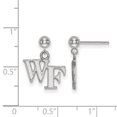 thumbnail image 2 of Wake Forest Earrings Dangle Ball (14k White Gold), 2 of 3