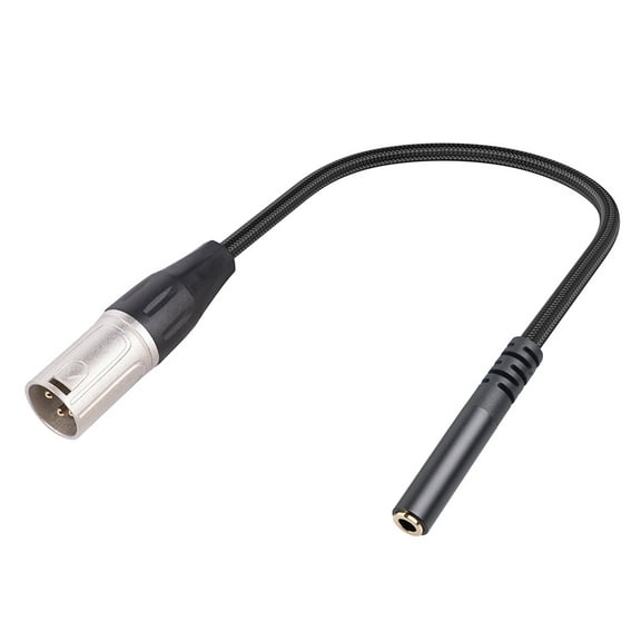 Yucurem 3.5mm Female To Xlr Male Converter Female To 3 Pin Xlr Male Cable for Microphone