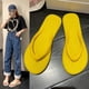thumbnail image 4 of Sandalias de playa para hombre y mujer, chanclas de verano, de Color caramelo zapatos planos de interior, zapatillas de playa antideslizantes de suela suave, 4 of 7