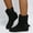 Black, variant on Women's Mid Calf Boots Fashion Slouch Flat Ankle Booties with Comfort