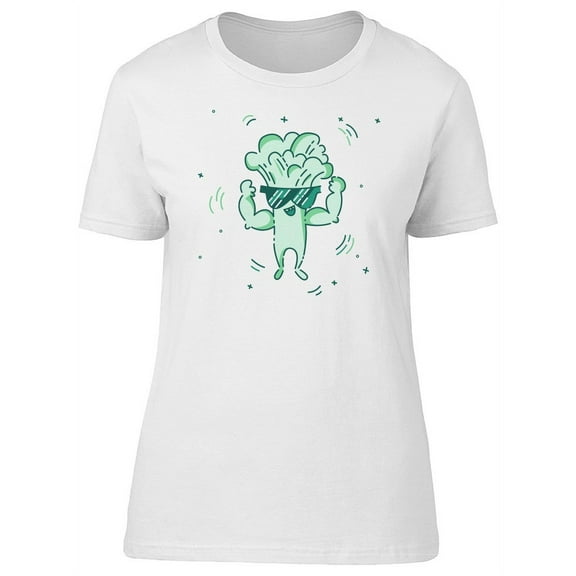 Cool Strong Broccoli T-Shirt Women -Image by Shutterstock, Female Small
