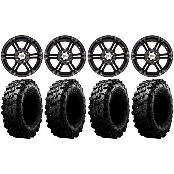 ITP SS212 14" Wheels Black 28" Carnivore Tires Sportsman RZR Ranger