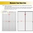thumbnail image 2 of Magnetic Sliding Screen Door-Fit 72x80inch Door-Screen Door Itself Size 74x81inch-Screen Door Mesh for Sliding Glass Door French Door Keeps Bugs Mosquito Out for Interior Door Patio Outdoor Sun House, 2 of 14