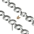 thumbnail image 4 of Uxcell 5Pack 1Meter Glossy Upholstery Tacks Strips Trim Sofa Decorative Nails, Silver, 4 of 5