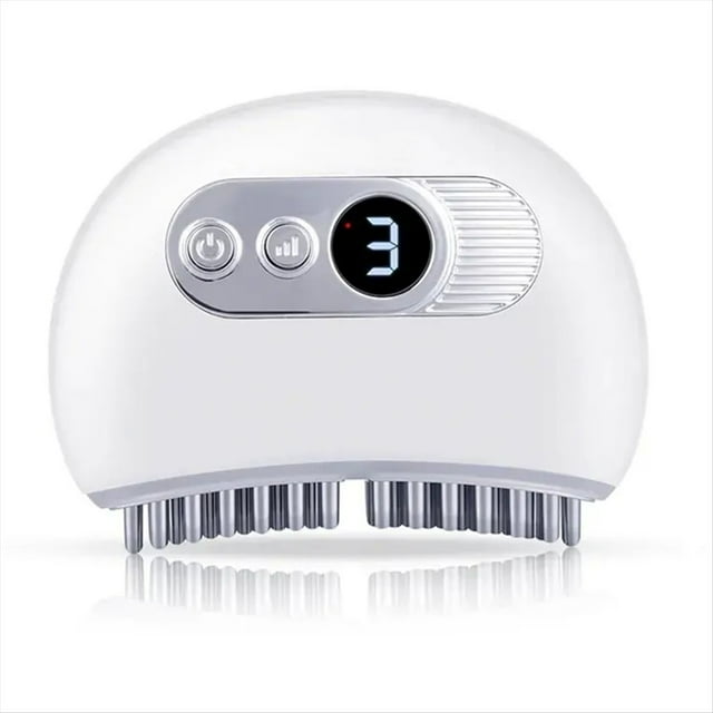 Masajeador Muscular EléCtrico, VibracióN EMS, Estimulador Muscular, Meridiano, Espalda, Cuello, MáQuina de Masaje Corporal con Compresa Caliente
