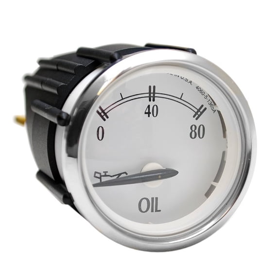 Faria Boat Marine Oil Pressure Gauge GBC097A | Newport 2 Inch Silver White