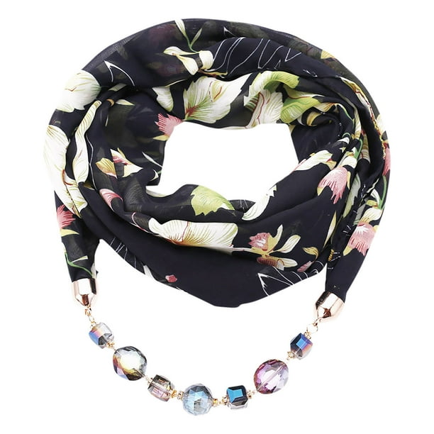 Bufandas Mujer Algodón Lino Collar Colgante Bufanda Estilo Étnico Collar Suave Bufanda Mujer Bufanda