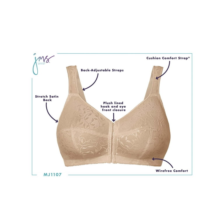 Just My Size Women's Easy-On Front Close Bra, Style MJ1T10