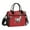 Deer On A Red Background, variant on Large Insulated Lunch Bag With Adjustable Strap 9L/12L Capacity For Work Picnic Travel Dogs and Cats Playing Together