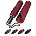 thumbnail image 3 of LifeTek - Collapsible and Compact Umbrella for Rain and Sun, Great for Travel, Fits in Purse, Backpack and Car, Sturdy Wind Resistant, Foldable, Lightweight, Automatic Open & Close Mechanism 42" Red, 3 of 4