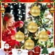 thumbnail image 5 of Adornos de Navidad Bolas de plástico irrompibles de 6 pulgadas | Decoraciones de árbol de grado comercial para interiores y exteriores: rojo, oro, plata, azul, rosa, verde | Duradero, acabado, 5 of 6