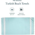 thumbnail image 2 of Oversized Beach Towel - Beach Towels 4 Pack, Pre-Washed Pool Towel, Extra Large Beach Towel, Quick Dry & Sand Free, Lightweight Travel Towel, 39"x71" - Aqua, 2 of 8