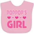 thumbnail image 3 of Inktastic Poppop Girl Granddaughter Girls Baby Bib, 3 of 4
