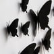 thumbnail image 4 of Decoración de pared de 12 piezas de mariposa negra de plástico simulado, 4 of 9