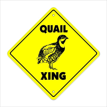 Quail Crossings Quail Crossing Sign Zone Xing | Indoor/Outdoor | 12