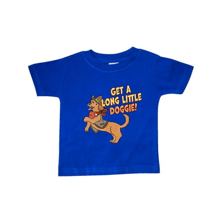 

Inktastic Get a Long Little Doggie Cute Dachshund Sheriff Gift Baby Boy or Baby Girl T-Shirt