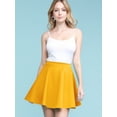 thumbnail image 4 of Made by Johnny Women's Basic Versatile Stretchy Flared Skater Skirt S YELLOW, 4 of 6
