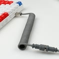 thumbnail image 3 of USB to Type c 18cm Spiral Coiled Keyboard Cable for Mechanical Keyboards, 3 of 5