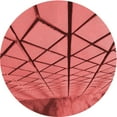 thumbnail image 1 of Ahgly Company Machine Washable Indoor Round Transitional Red Area Rugs, 3' Round, 1 of 7