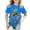 Blue, variant on Girls' Tops Autism Awareness Day Short Sleeve Ribbed Tee Girls Clothes Beige 3-4 Years