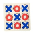 thumbnail image 1 of Wooden Tic TAC Toe Game Traditional Leisure Intelligent Brain Teaser B, 1 of 9