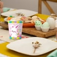 thumbnail image 4 of Pink Easter Bunny Pattern Disposable Paper Cups 10 Pack Children Party Tableware 3.2X2.9X2.9 Inch, 4 of 7
