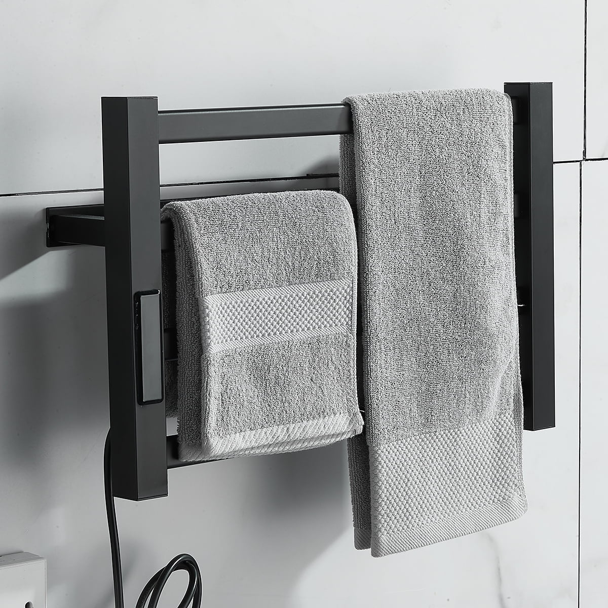 6 Bar Heated Towel Rack, Electric Towel Heater Warmer Wall-Mounted US Plug-in  Bath Towel Warmer Stainless Steel US Plug Bath Towel Warmer, Stainless  Steel, w/Timer Display and Temperature Adjustment - Walmart.com