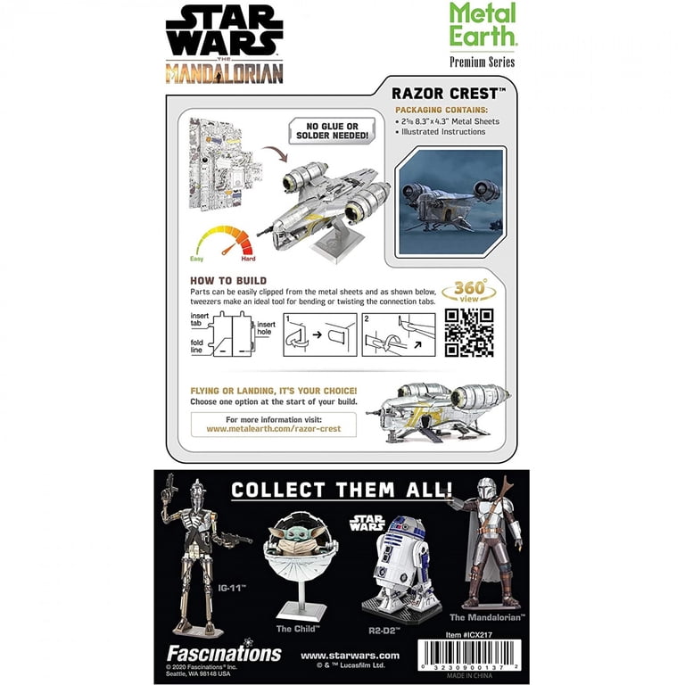 Metal Earth Fascinations Premium Series Star Wars The Mandalorian