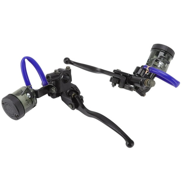 Brake Pump Lever, Rustproof Sturdy 22mm/0.87in Brake Lever 1 Pair Anodized Impact Resistant With Reservoir For Motorcycle
