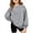 Gray, variant on Grblisyd Girls Crewneck Sweatshirt Kids Solid Color Long Sleeve Pullover Sweater Fashion Casual Fall Layering Top