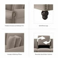 thumbnail image 6 of Coventry 137W U Shaped Sectional Couch in Tan Microsuede, 6 of 7