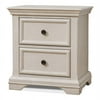 Sorelle Furniture Portofino Wood Nightstand for Baby in Brushed Ivory