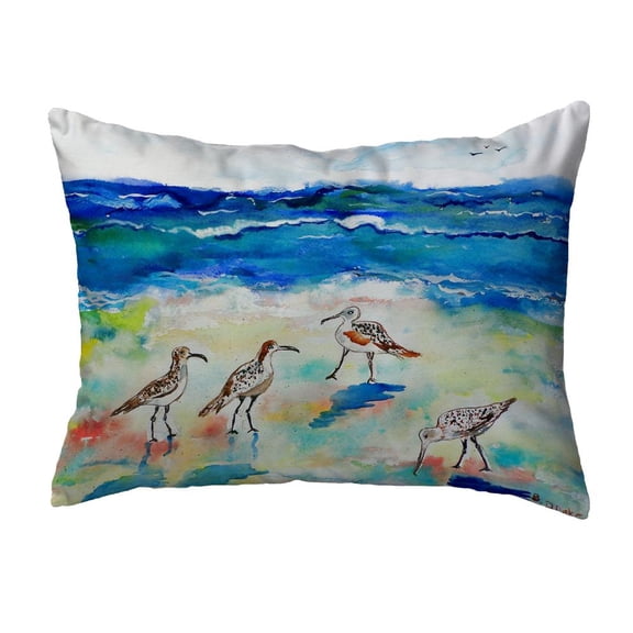 Betsy Drake Interiors Betsy's Sandpipers No Cord Pillow 16x20