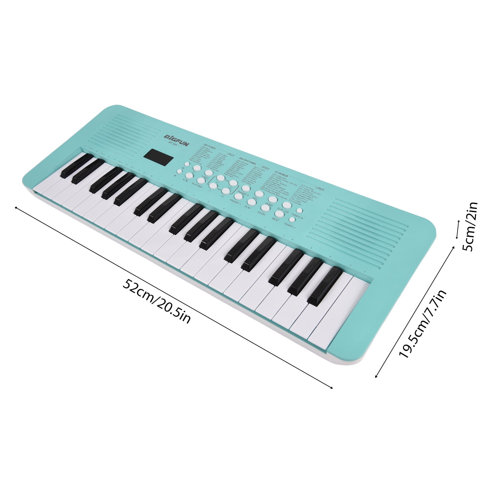 electric piano For 37 Key Electronic Keyboard Piano 200 Tones 200 Rhythms 35 Demos Musical Instrument with Microphone Dual Power Mode Portable Music Piano Keyboard Gift for Beginners Keyboards