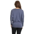 thumbnail image 4 of Moa Collection Women's Relaxed Fit Tunic Top Dolman Sleeve Knit Casual Style, 4 of 4
