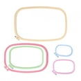 thumbnail image 1 of Cross-Stitch Hoops, Embroidery Hoops, 5Pcs Embroidery Frame For Student, 1 of 8
