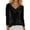 Black, variant on Womens Tops Solid Color Neck Long Sleeve Velvet Tee T Shirts for Women Silver XXL