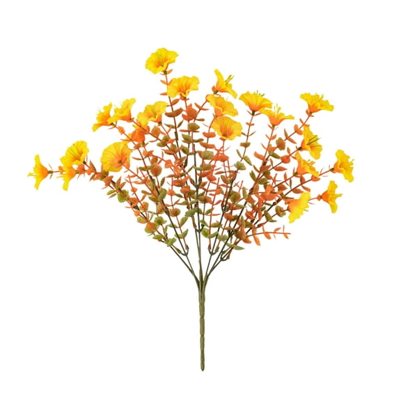 Mrzvby Fall Decoration and Home Decor,15inch Simulated Orange Morning Glorys Plastic Thanksgiving Halloween Decoration Home Flower Arrangement Artificial Plantsa Bouquet Decoration Ornament
