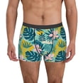 thumbnail image 2 of Goofa Tropical Floral Printed Men's Boxer Briefs Underwear, Moisture-Wicking Underwear, Trunk,Soft and Breathable Cotton Underwear-Large, 2 of 9