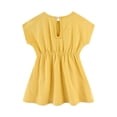 thumbnail image 6 of uikmnh Girls Casual Summer Swing Dress Batwing Loose Fit Ruffle Play Wear Size:4-5 Years, 6 of 9