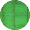 thumbnail image 1 of Ahgly Company Machine Washable Indoor Round Transitional Lime Green Area Rugs, 4' Round, 1 of 7