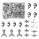 thumbnail image 1 of 48Pcs 6 Styles Tibetan Style Alloy Pendant Fish Charms Antique Silver 13~27x8.5~24.8x2~10.5mm Hole: 1~2mm 8pcs/style, 1 of 8
