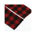 thumbnail image 4 of Fiomva Christmas Family Matching Suit Long Sleeve T-Shirt and Red Plaid Pants, 4 of 6