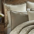 thumbnail image 3 of Riverbrook Home 9 pc Comforter Set, Queen, Ivory/Antique Gold, Hillcrest, Embroidered, Polyfill Filling, Adult, 3 of 7