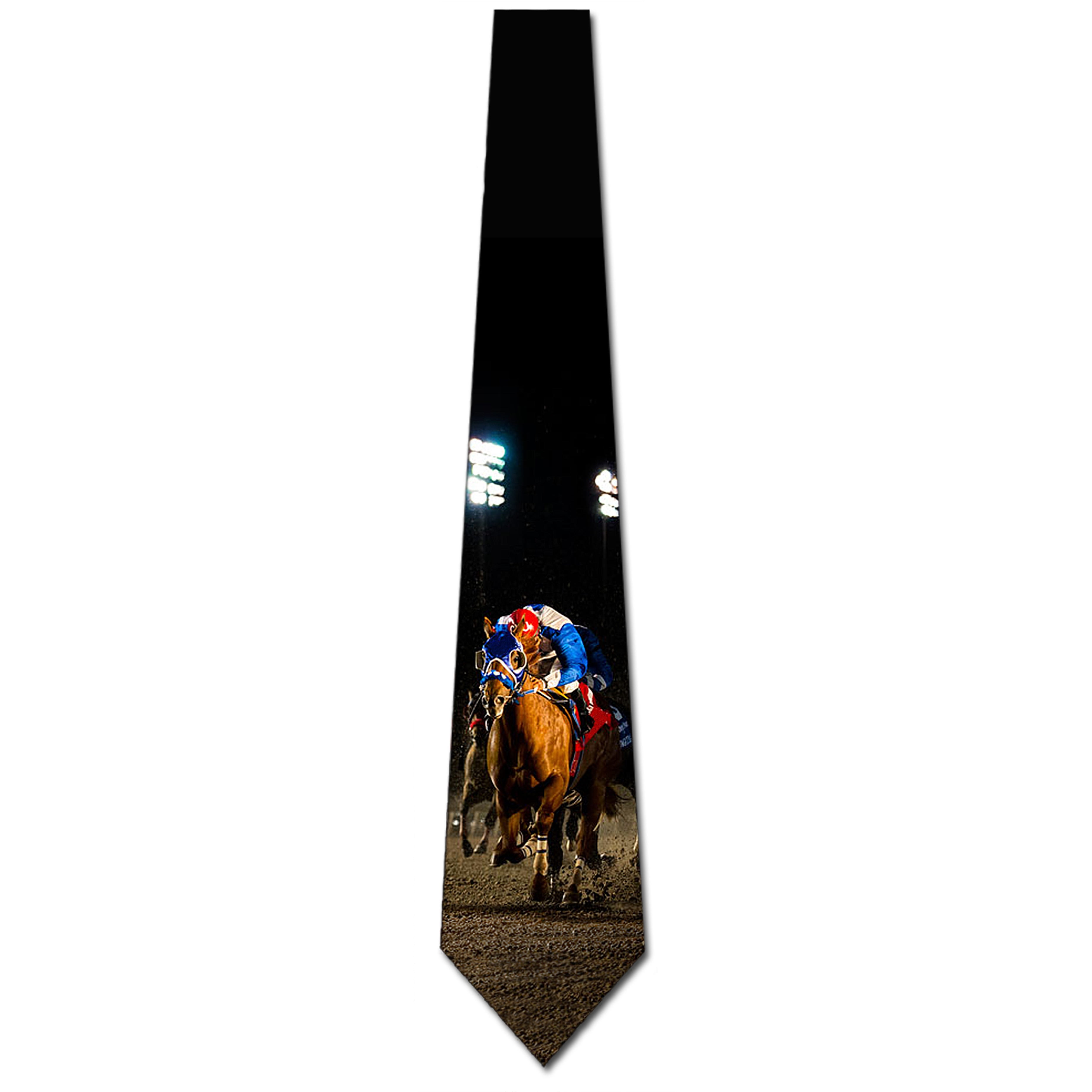 Horse Racing Ties Mens Jockey Animal Necktie by Three Rooker 