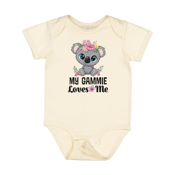 Inktastic My Gammie Loves Me Granddaughter Bear Girls Baby Bodysuit